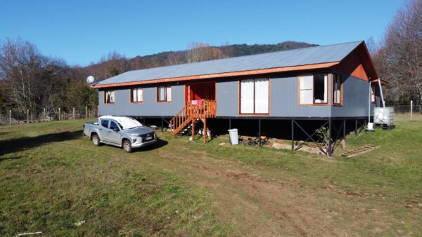 amplia casa en parcela sector la moto villarrica