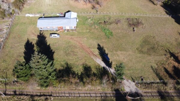 amplia casa en parcela sector la moto villarrica