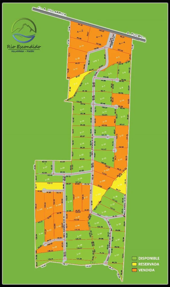 río escondido ruta villarrica pucón desde 2774 uf
